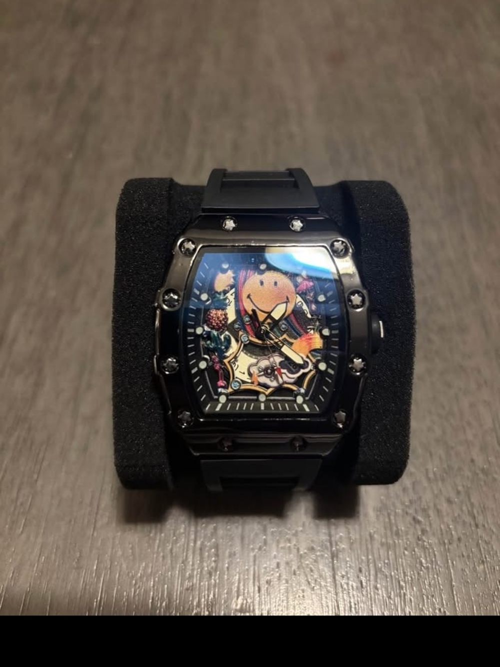 Black Graphic Dial Sport Smartwatch